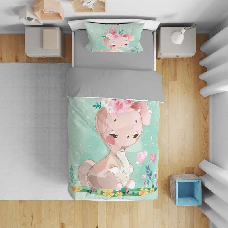 سرویس روتختی نوپه هوم مدل کارتونی T5867 تک نفره 5 تکه