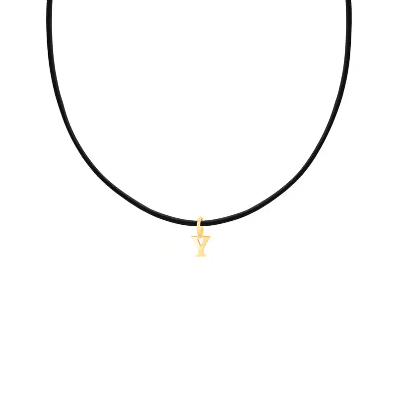 گردنبند طلا 18 عیار زنانه پرسته مدل حرف Y