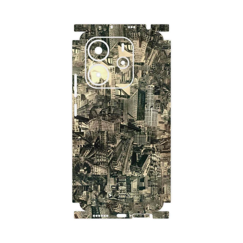 برچسب پوششی ماهوت مدل Collage of Skyscraper-FullSkin مناسب برای گوشی موبایل شیائومی Redmi Note 14 4G