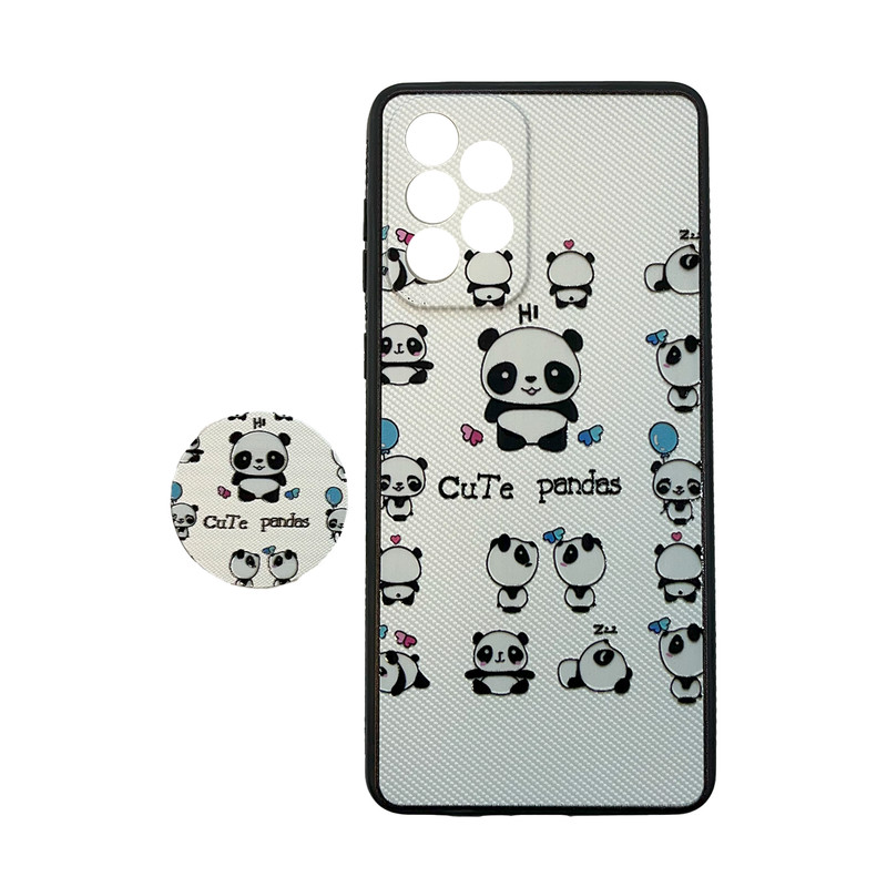 کاور طرح فانتزی مناسب برای گوشی موبایل سامسونگ Galaxy A73 4G به همراه پاپ سوکت