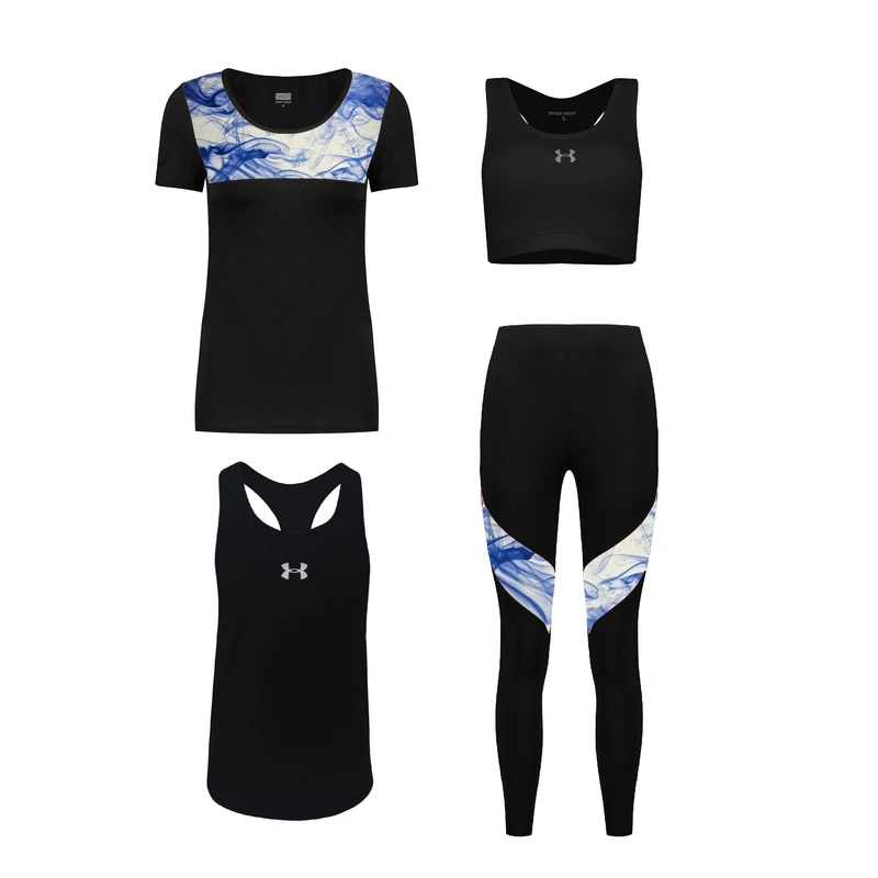 ست چهار تکه لباس ورزشی زنانه مدل 1401-1801-710102-65