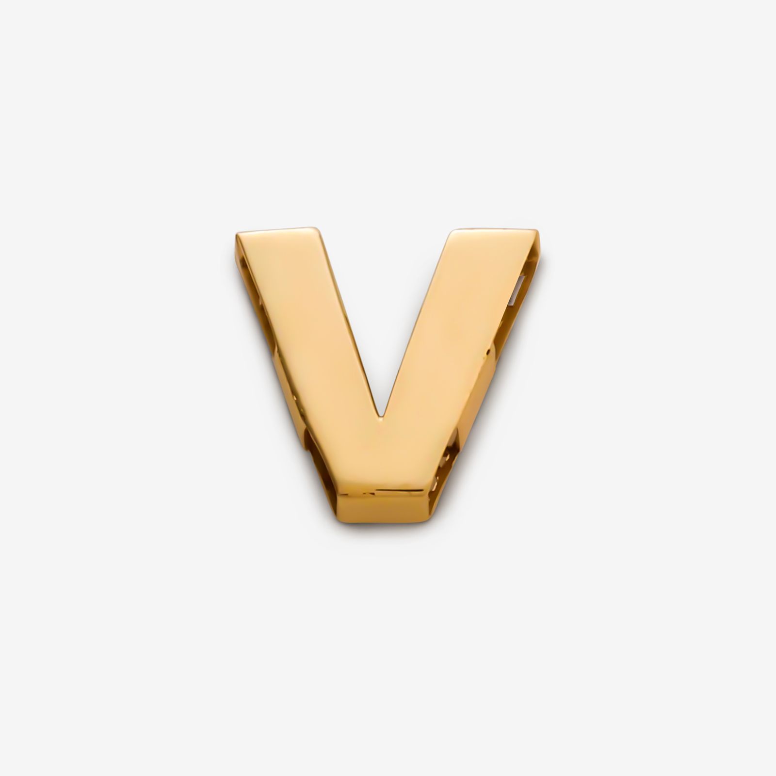 آویز گردنبند طلا 18 عیار زنانه گلدم طرح حرف V کد pe144006 -  - 1
