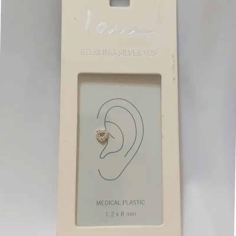 پیرسینگ نقره زنانه آی ام مدل قلب