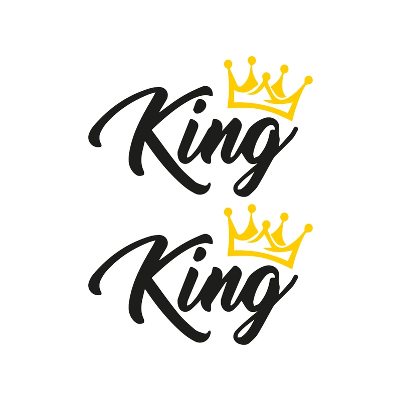 برچسب بدنه خودرو گراسیپا طرح King مدل 05 بسته 2 عددی