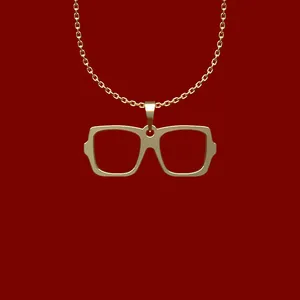 گردنبند طلا 18 عیار زنانه مدوپد مدل عینک کد Q2-1-1183