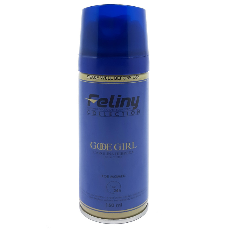 اسپری ضد تعریق زنانه فلینی مدل Gode Girl حجم 150 میلی لیتر