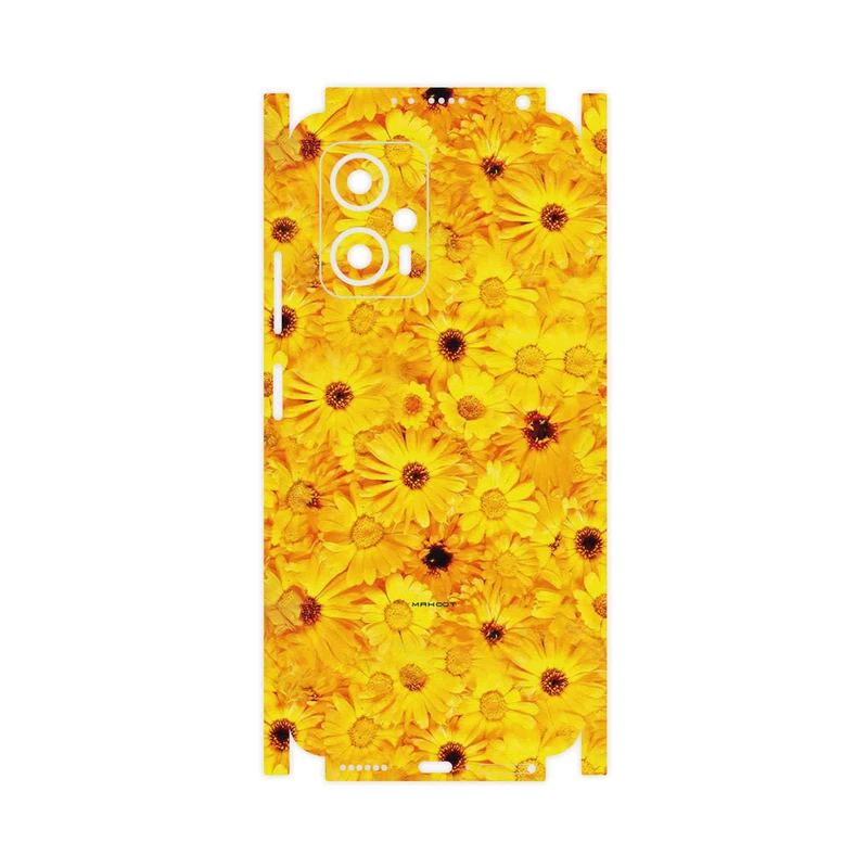 برچسب پوششی ماهوت مدل Yellow_Flower-FullSkin مناسب برای گوشی موبایل شیائومی Poco X4 GT