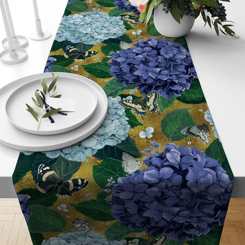 رانر طرح گل ادریسی کد F2RU1011