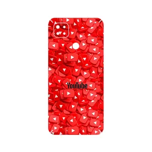 MAHOOT Youtube Cover Sticker for Xiaomi Redmi 9C NFC