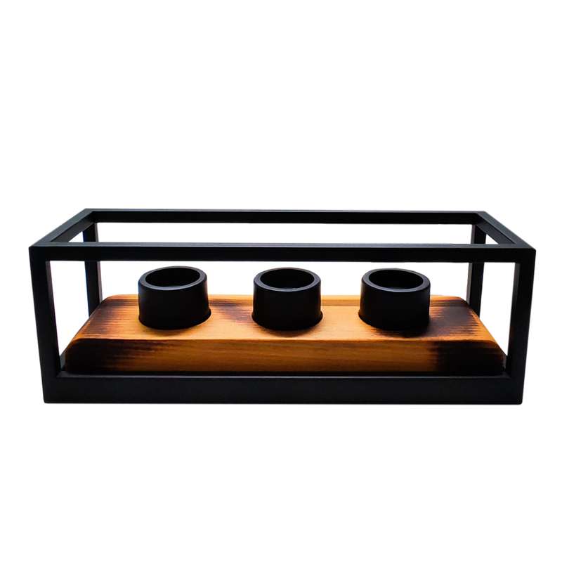 شمعدان مدل wood iron-002 