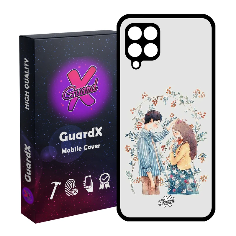 کاور گارد ایکس طرح Love مدل Glass10316 مناسب برای گوشی موبایل سامسونگ Galaxy A12
