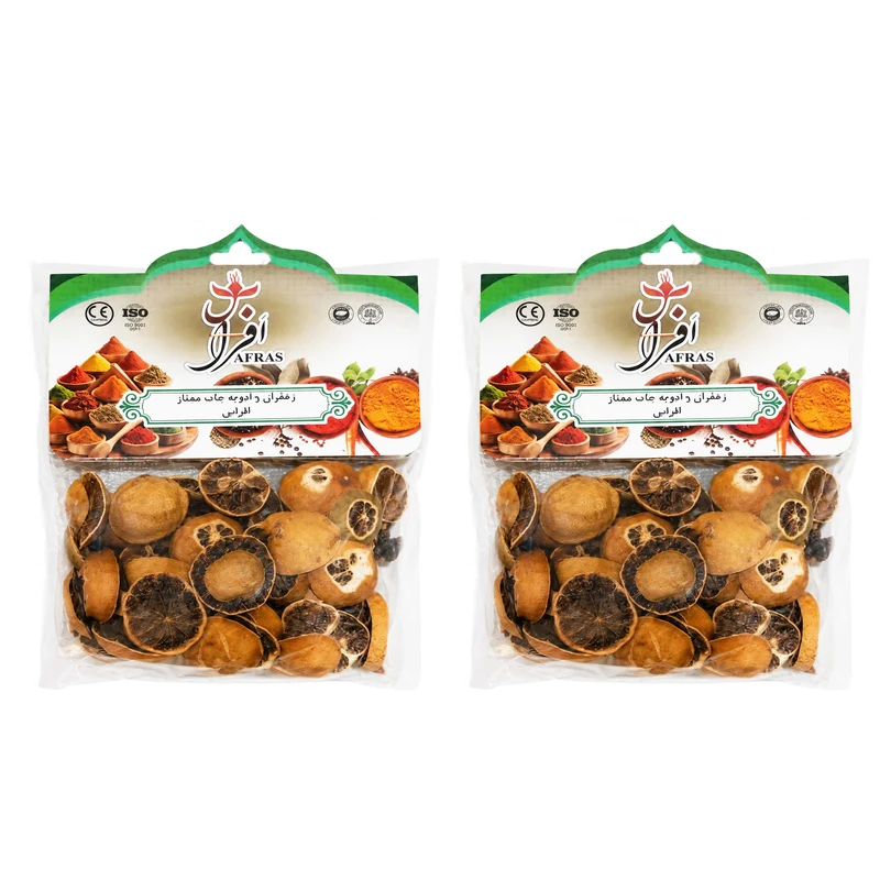 اسلایس لیمو عمانی افراس - 30 گرم بسته 2 عددی