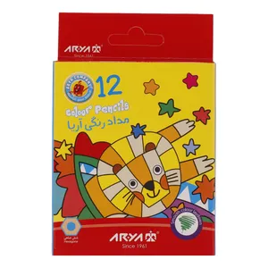 مداد رنگی 12 رنگ آریا کد 3072 