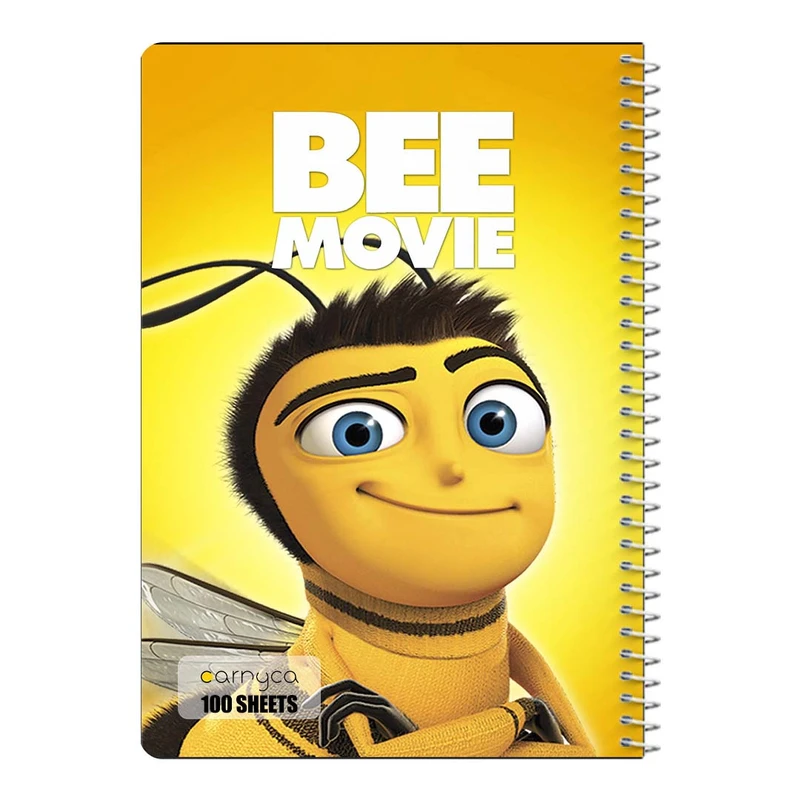 دفتر مشق 100 برگ سیمی کارنیکا طرح فیلم زنبور Bee کد 16354