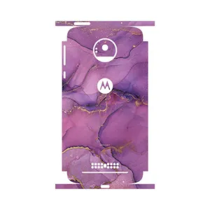 MAHOOT Purple Marble-FullSkin Cover Sticker for Motorola Moto Z