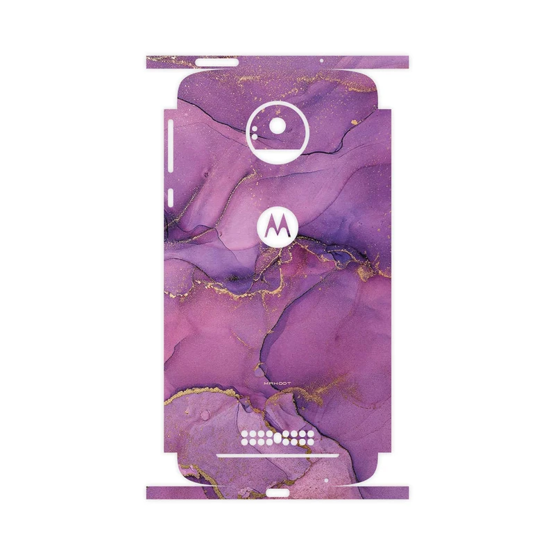 برچسب پوششی ماهوت مدل Purple Marble-FullSkin مناسب برای گوشی موبایل موتورولا Moto Z