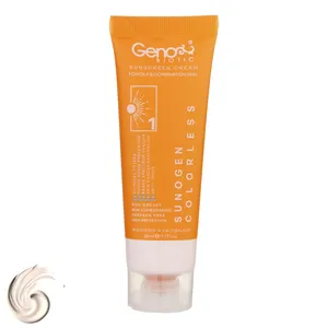 کرم ضدآفتاب بی‌رنگ ژنوبایوتیک SPF50 مدل 01، مناسب پوست‌های مختلط و چرب، حجم 50 میلی‌لیتر