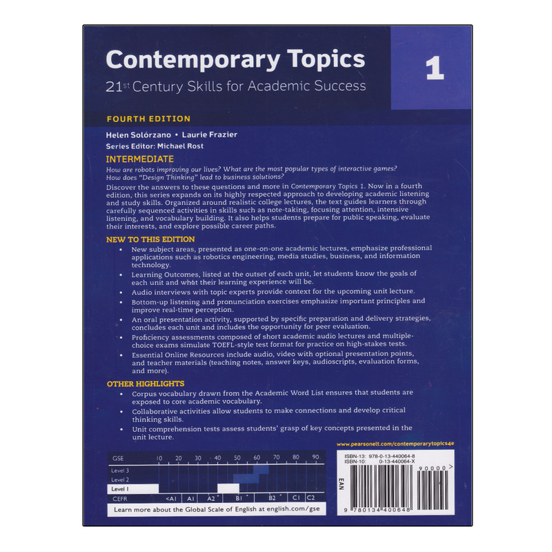 کتاب Contemporary Topics 1 اثر جمعی از نویسندگان انتشارات اشتیاق نور