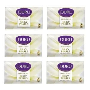 صابون شستشو دورو مدل Silky pearls تحت لیسانس وزن 90 گرم مجموعه 6 عددی