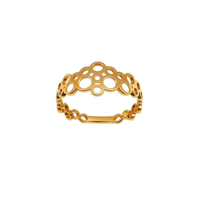 انگشتر طلا 18 عیار زنانه زرلاین مدل  مینیمال کد R-200094 سایز 55