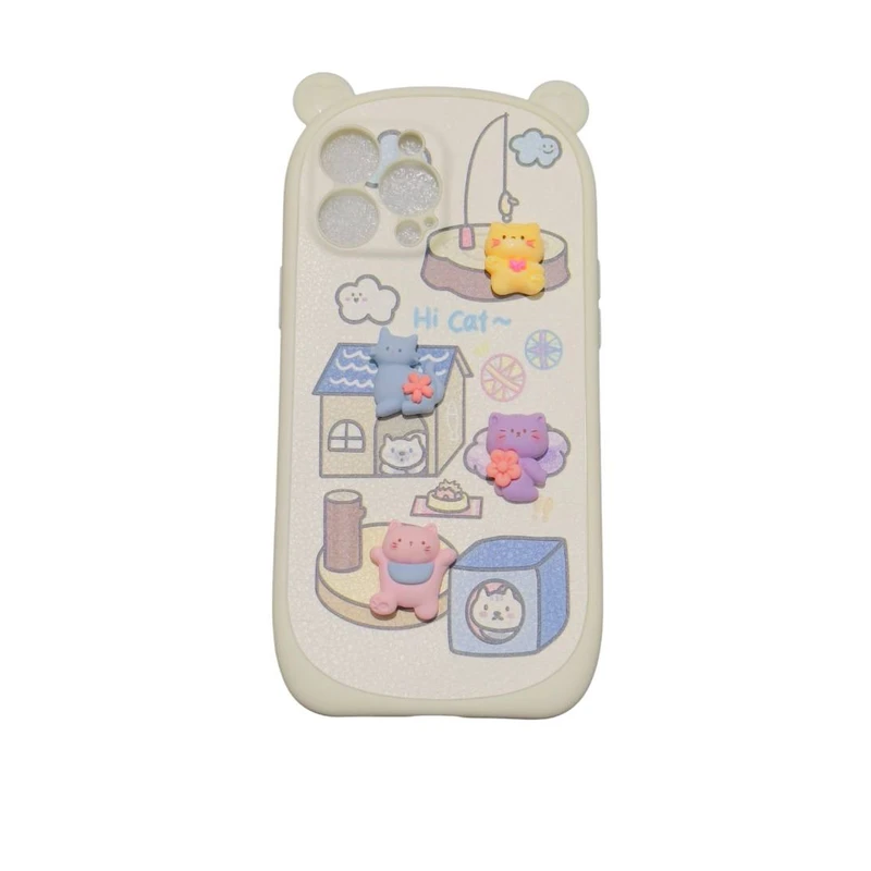 کاور طرح گربه کد cat56 مناسب برای گوشی موبایل اپل Iphone 12