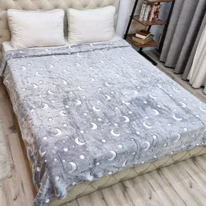 پتو مسافرتی مدل شب نما آسمان سایز 185x200 سانتی متر