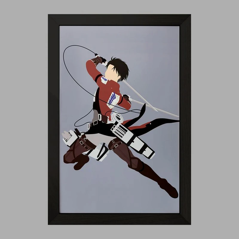 تابلو خندالو مدل لیوای انیمه اتک آن تایتان Attack on Titan  کد 18553