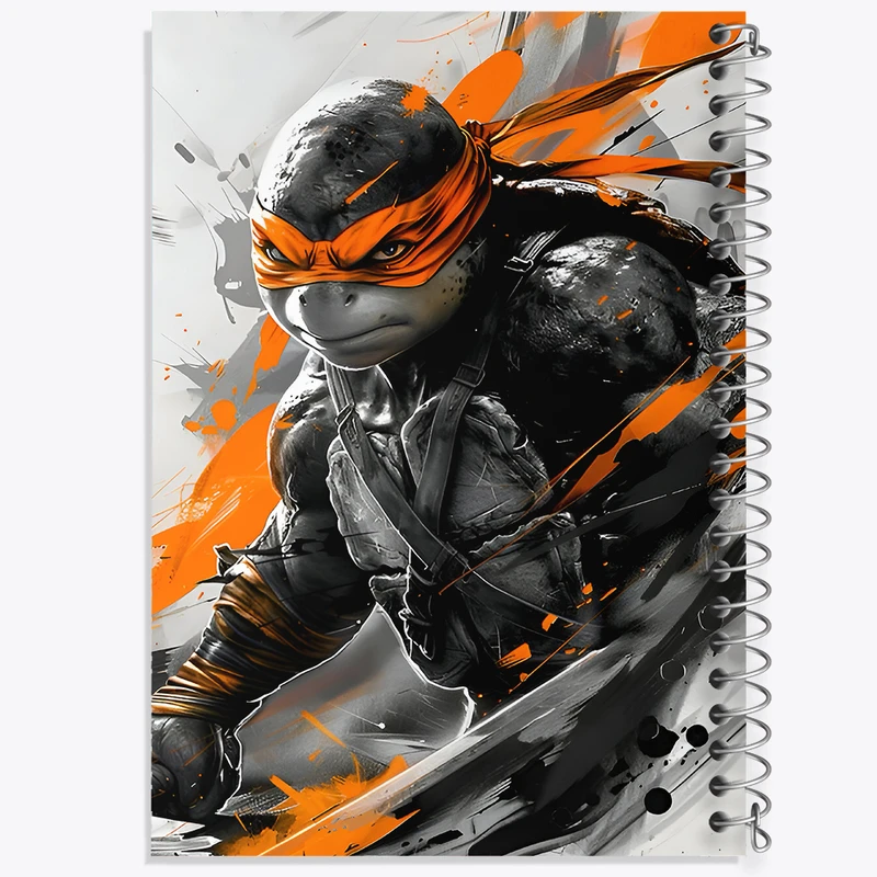 دفتر نقاشی 50 برگ خندالو طرح لاکپشت های نینجا کد F7180