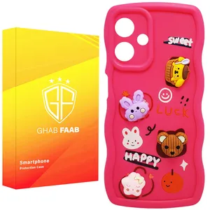 کاور قاب فاب طرح دخترانه مناسب برای گوشی موبایل سامسونگ Galaxy A06 / A06 5G