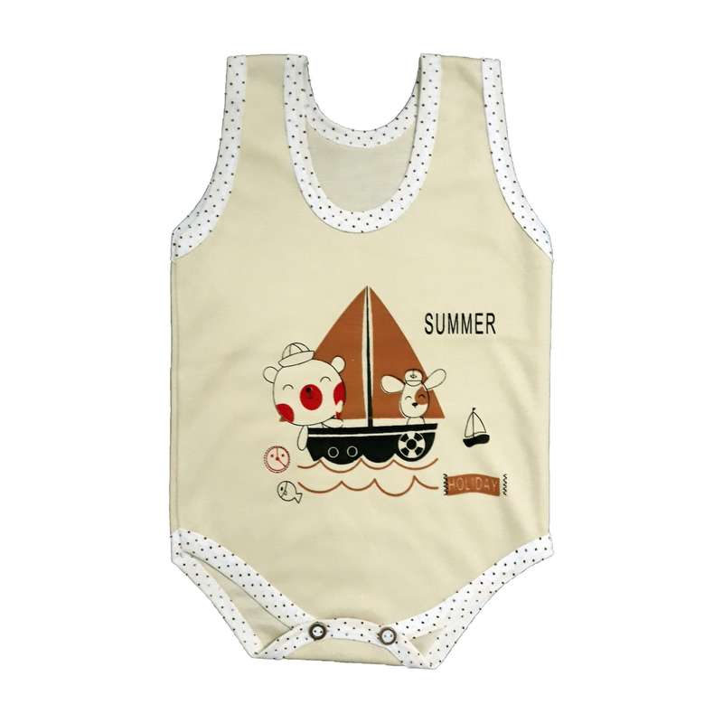 بادی زیر دکمه دار نوزادی مدل Summer