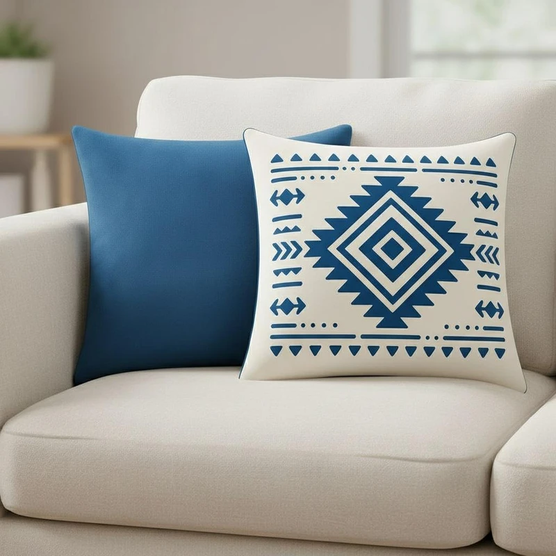 کاور کوسن مدل کد 1003.2 سایز 45*45 سانتی متری مجموعه دو عددی