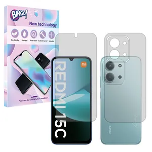Bingo Tough model matte screen protector suitable for Xiaomi Redmi 15C mobile phone along with the back protector