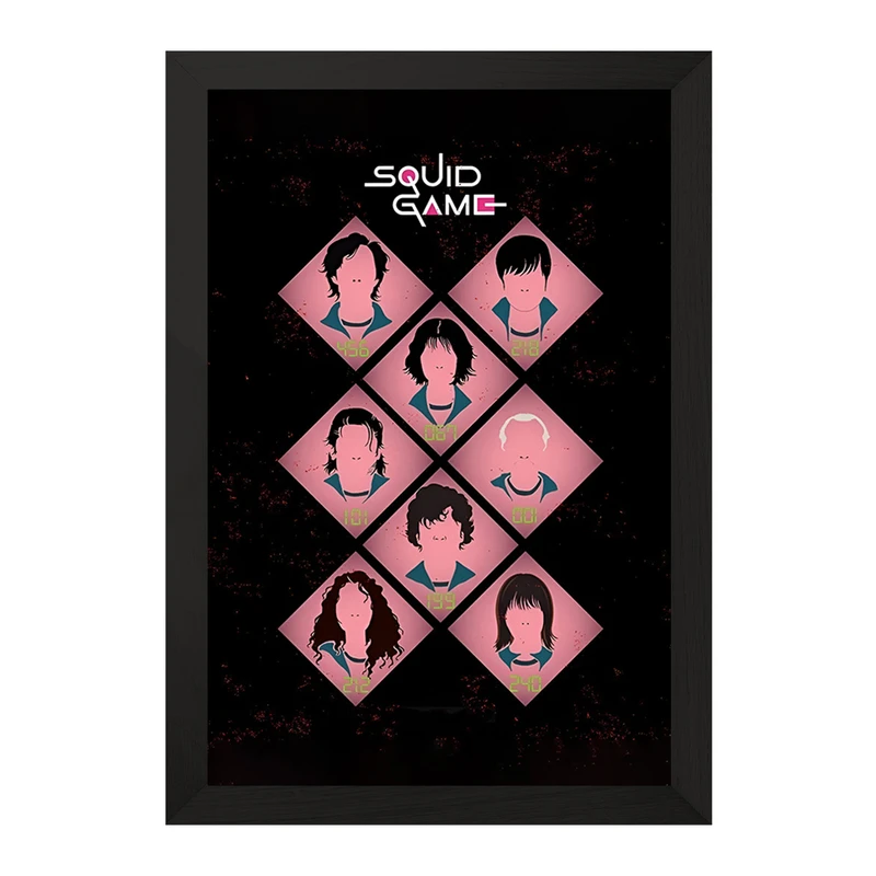 تابلو خندالو مدل بازی مرکب (Squid Game) کد F10137