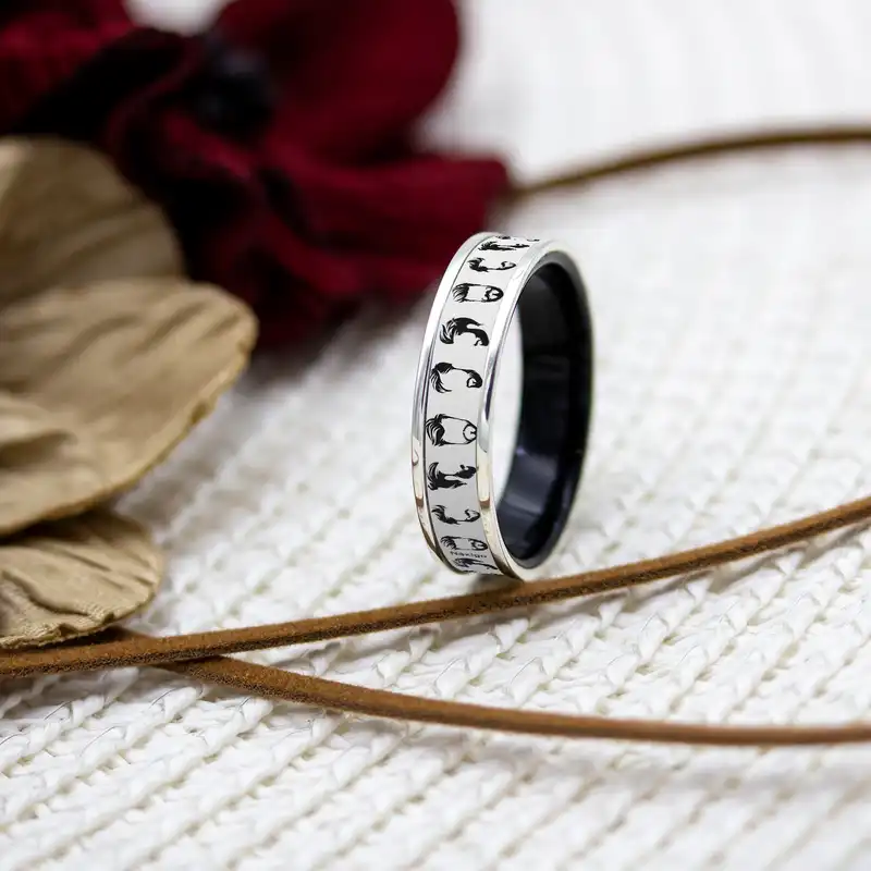 انگشتر ناکسیگو مدل شب تاب طرح آرایشگری کد RB15645