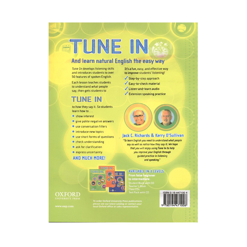 کتاب TUNE IN 1 اثر Jack C. Richards نشر OXFORD کتاب TUNE IN 1 اثر Jack C. Richards نشر OXFORD