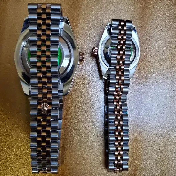 ست ساعت مچی عقربه ای زنانه و مردانه مدل دیت جاست 2