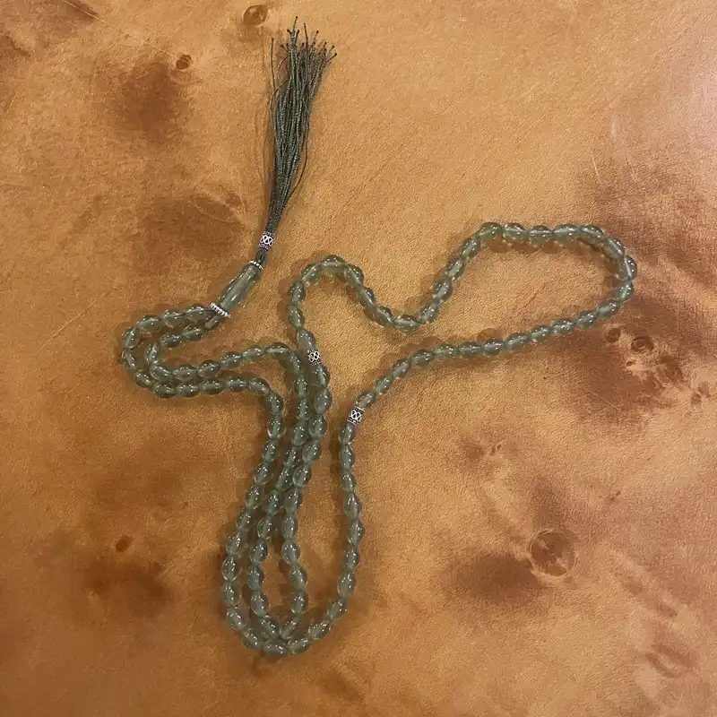 تسبیح نقره گالری ظهیرالدینی مدل LX-101-SHG شاه مقصود