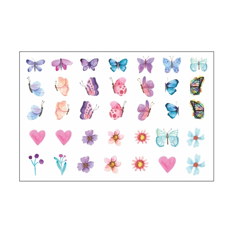 برچسب لنز ناخن مدل w1