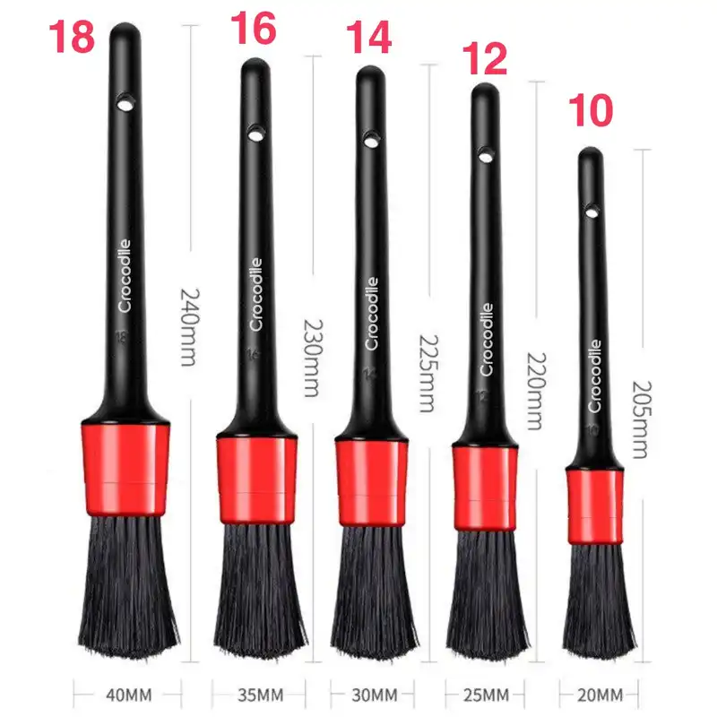 فرچه دیتیلینگ خودرو کروکودیل مدل C5 مجموعه 5 عددی