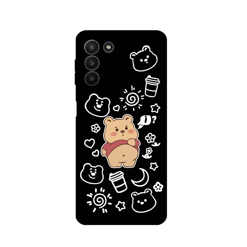 کاور قاب گارد طرح خرس تپل کد t10371 مناسب برای گوشی موبایل سامسونگ Galaxy S21 FE