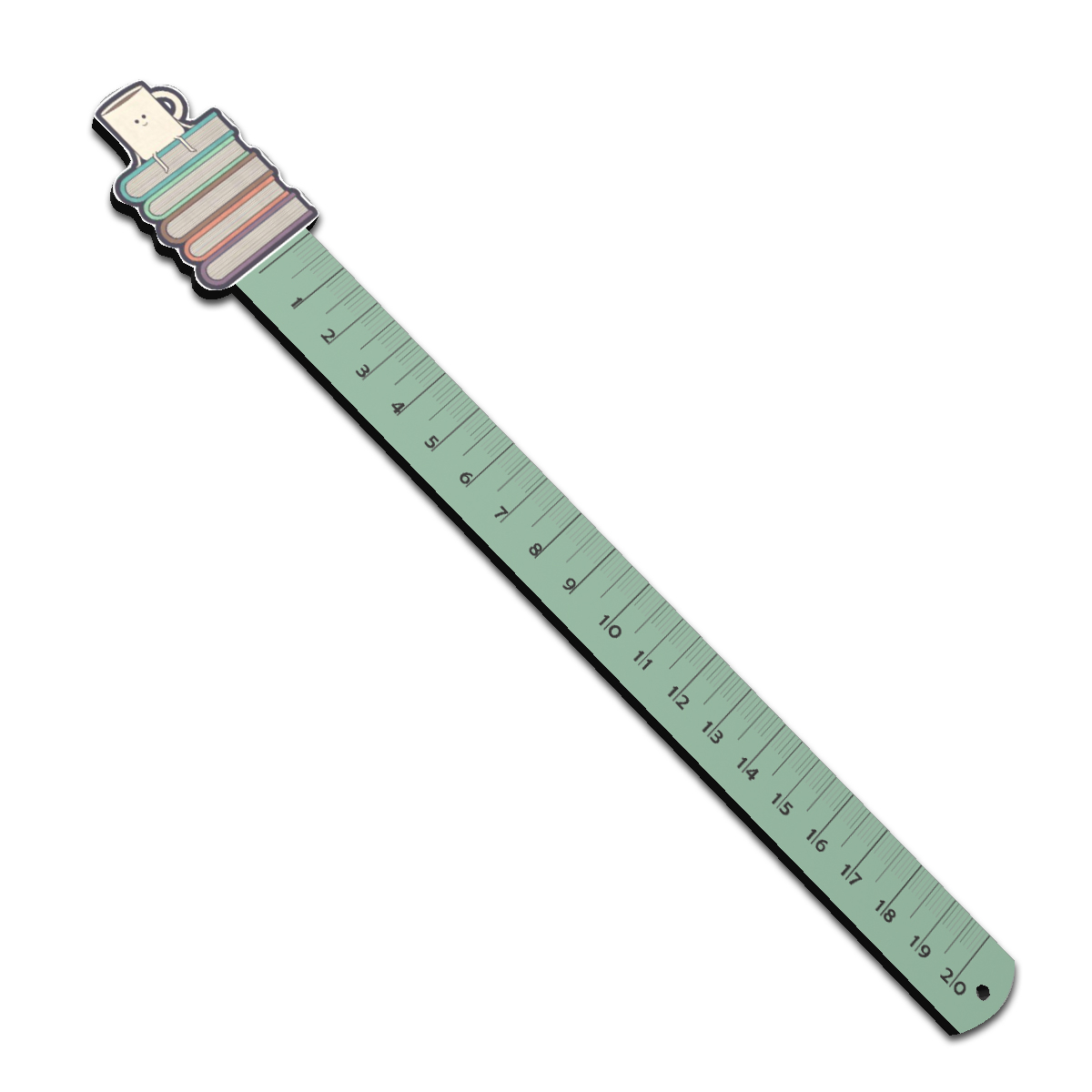 خط کش  20 سانتی متری طرح کتاب کد r51