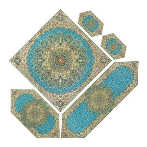 ست 5 تکه رومیزی ترمه مدل بختیاری کد Bakh5-5