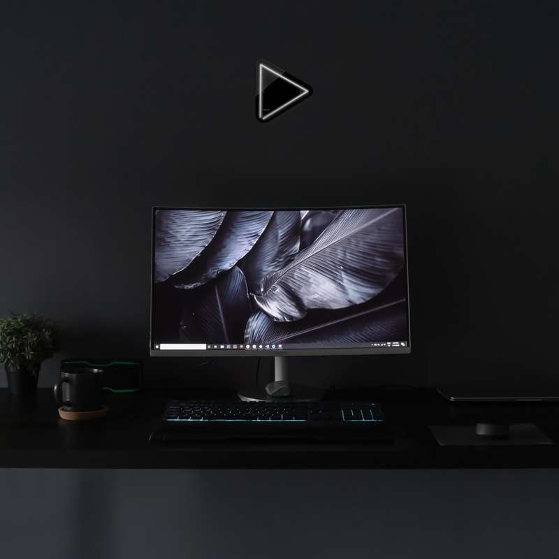 چراغ دیواری نئون دیزاین مدلPlay-BL_WHT