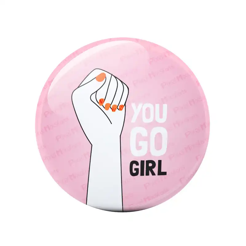 آینه جیبی پیکسل میکسل طرح Power Girls مدل 50MB-ACFM007