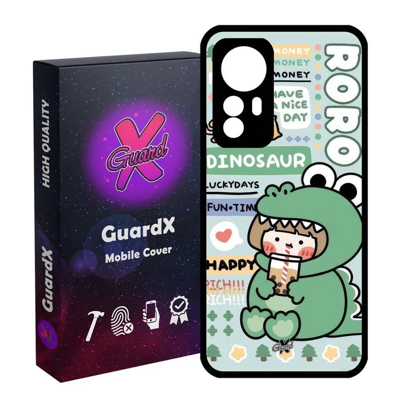 کاور گارد ایکس طرح دختر مدل Glass10659 مناسب برای گوشی موبایل شیائومی Redmi Note 12S