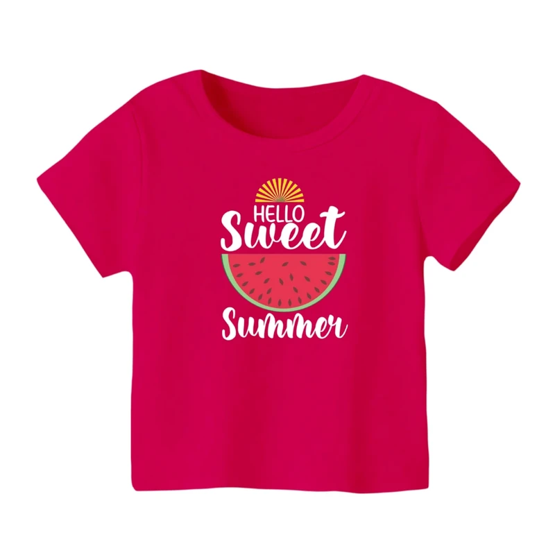 تی شرت آستین کوتاه بچگانه مدل هندوانه یلدایی کد 16