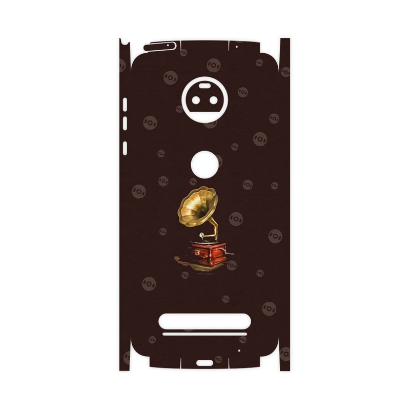 برچسب پوششی ماهوت مدل Gramophone Nostalgia-FullSkin مناسب برای گوشی موبایل موتورولا Moto Z2 Force