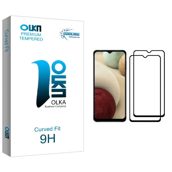 محافظ صفحه نمایش کولینگ مدل Olka glass مناسب برای گوشی موبایل سامسونگ Galaxy A12 بسته دو عددی