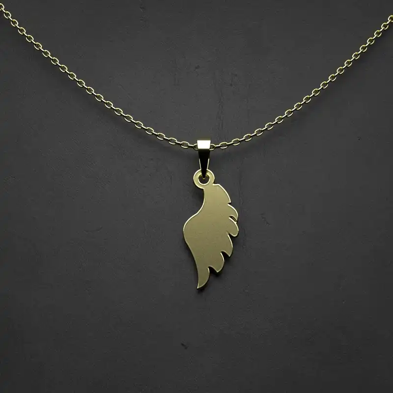 گردنبند طلا 18 عیار زنانه مدوپد مدل هندسی کد W2-1-1072