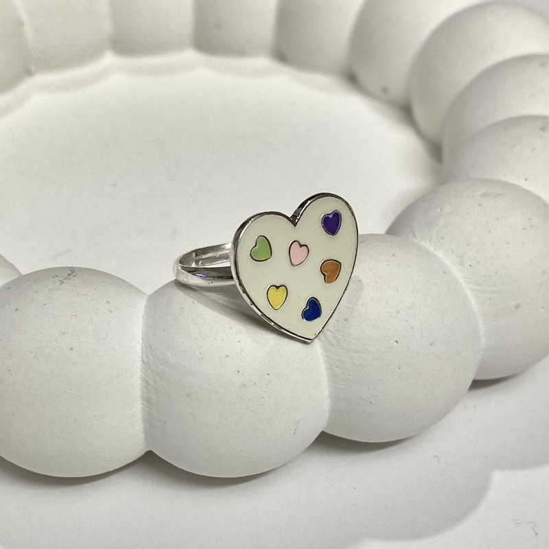 انگشتر دخترانه مدل قلبی